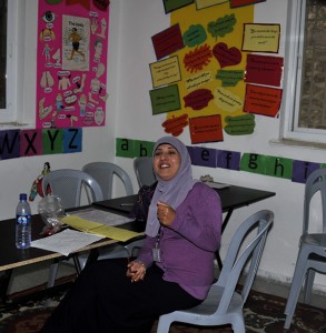 Wafaa Shahin, the English teacher. Photo by ELLEN DAVIDSON